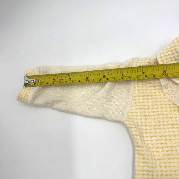 Vtg BabyGro By Gerber Baby Romper Medium 11-17 Lbs Yellow & White Floral - Picture 7 of 14